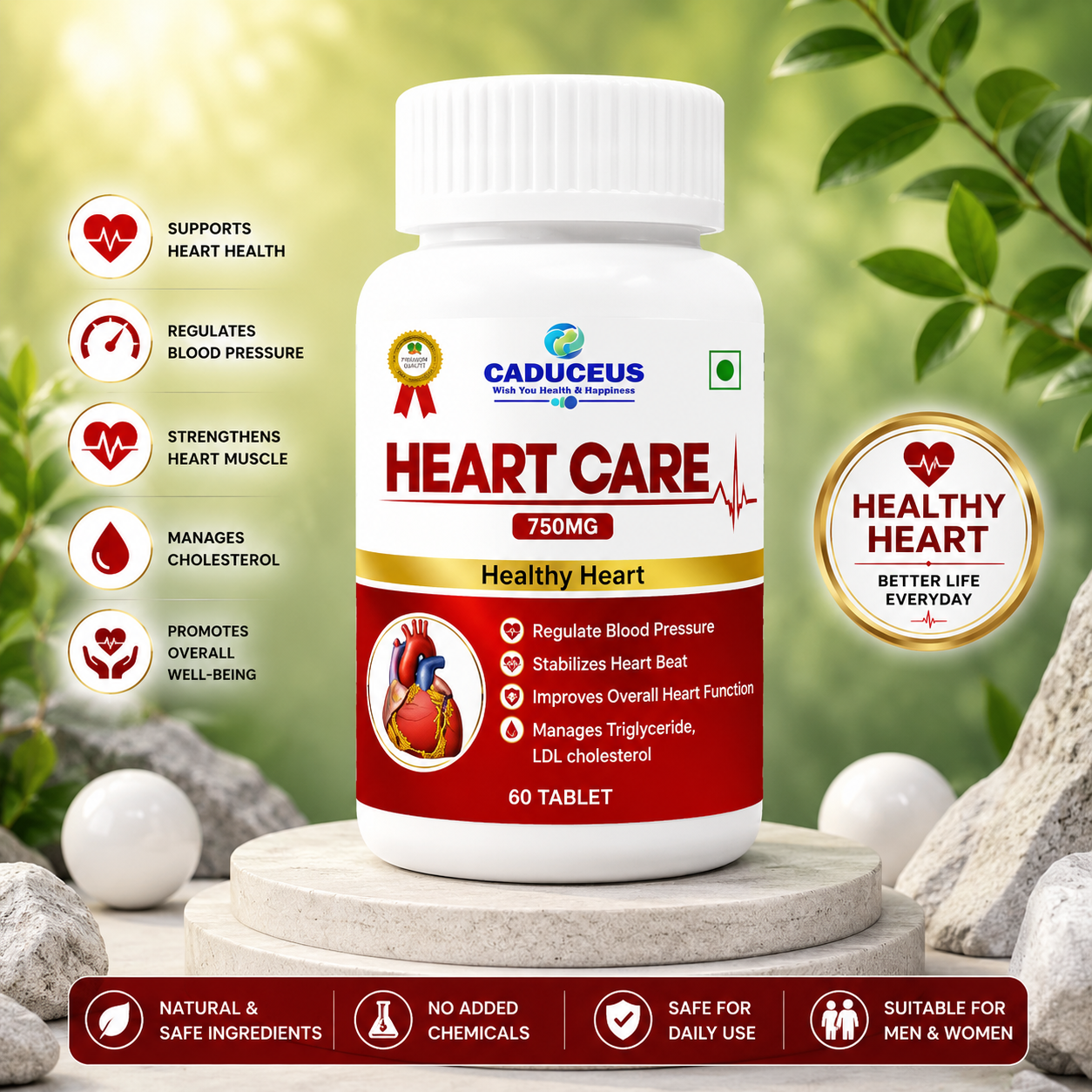 Heart Care Tablet - Caduceus wellness product